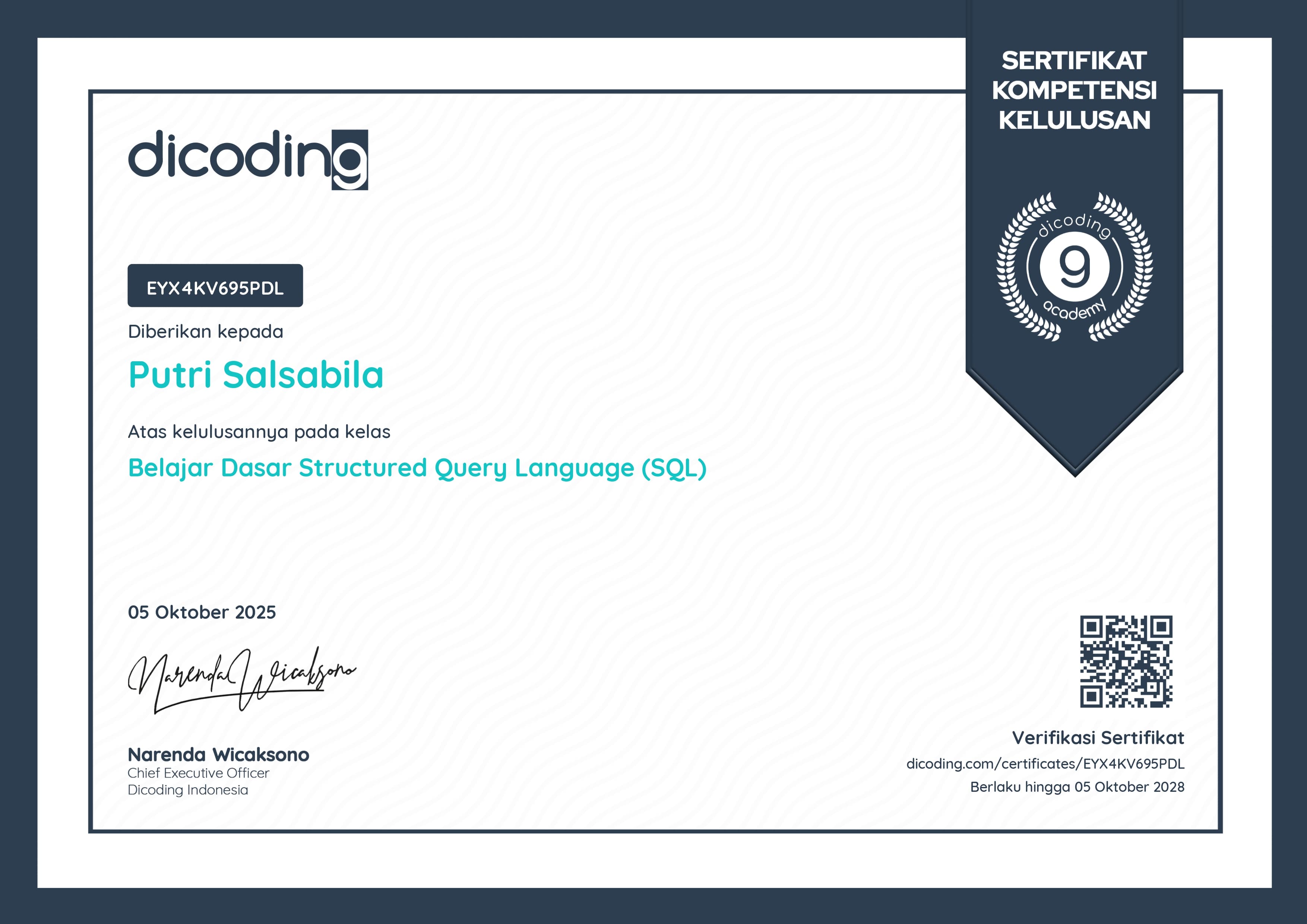 Belajar Dasar Structured Query Language (SQL)