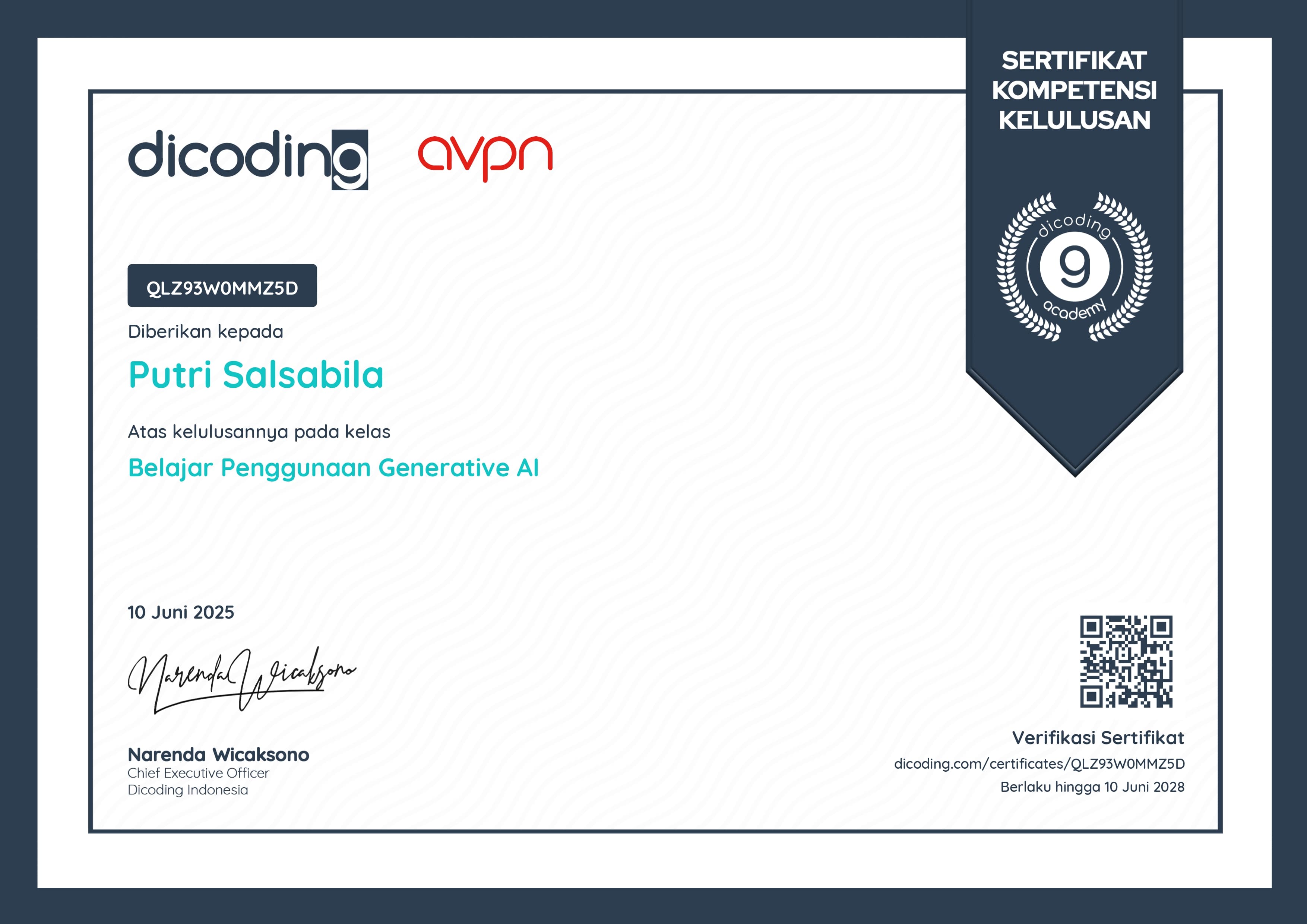 Belajar Penggunaan Generative AI